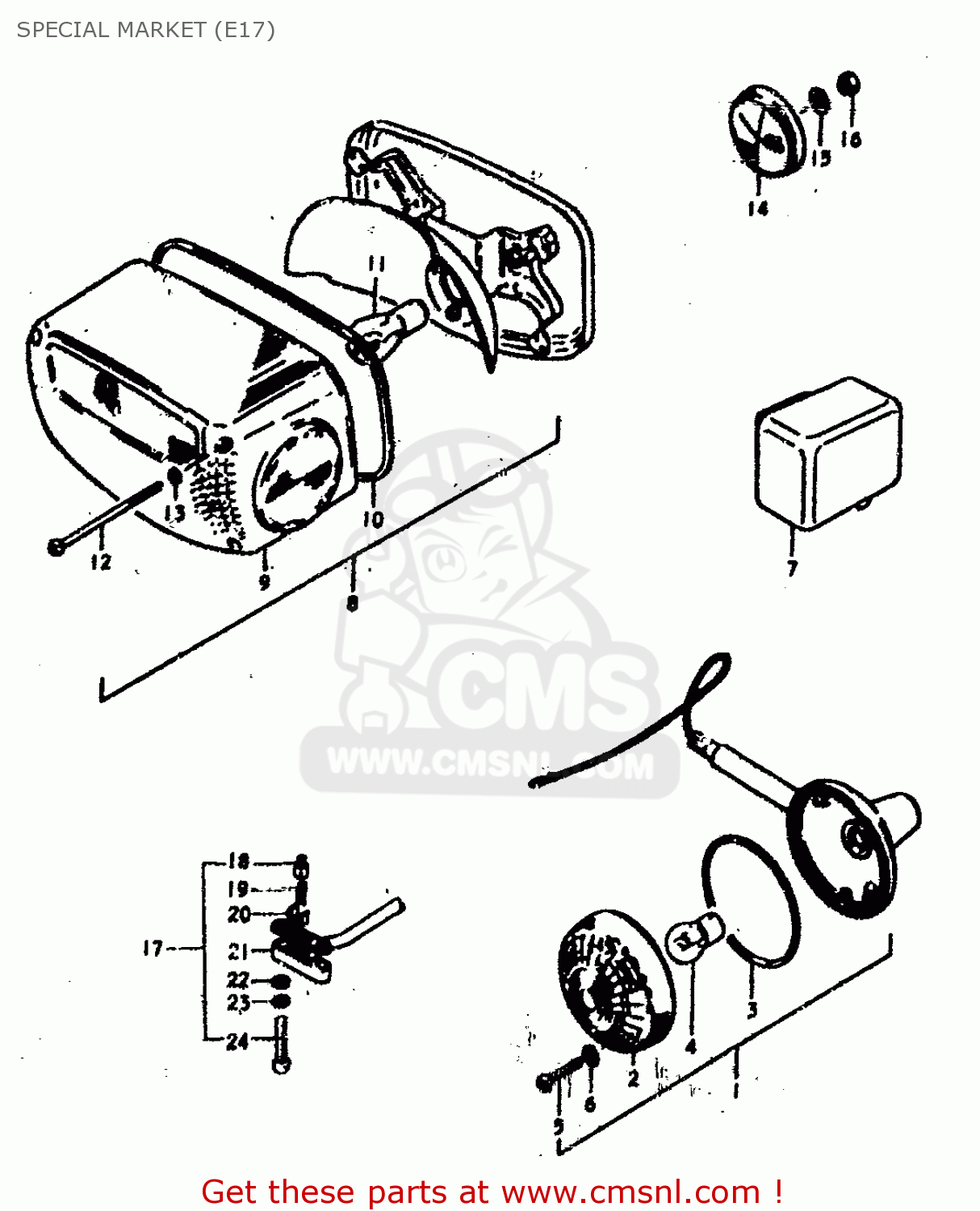 SPECIAL MARKET (E17) GS400 1979 (N) (E01 E02 E04 E17 E18 E21 E22 E24 E25 E30 E34 E39)