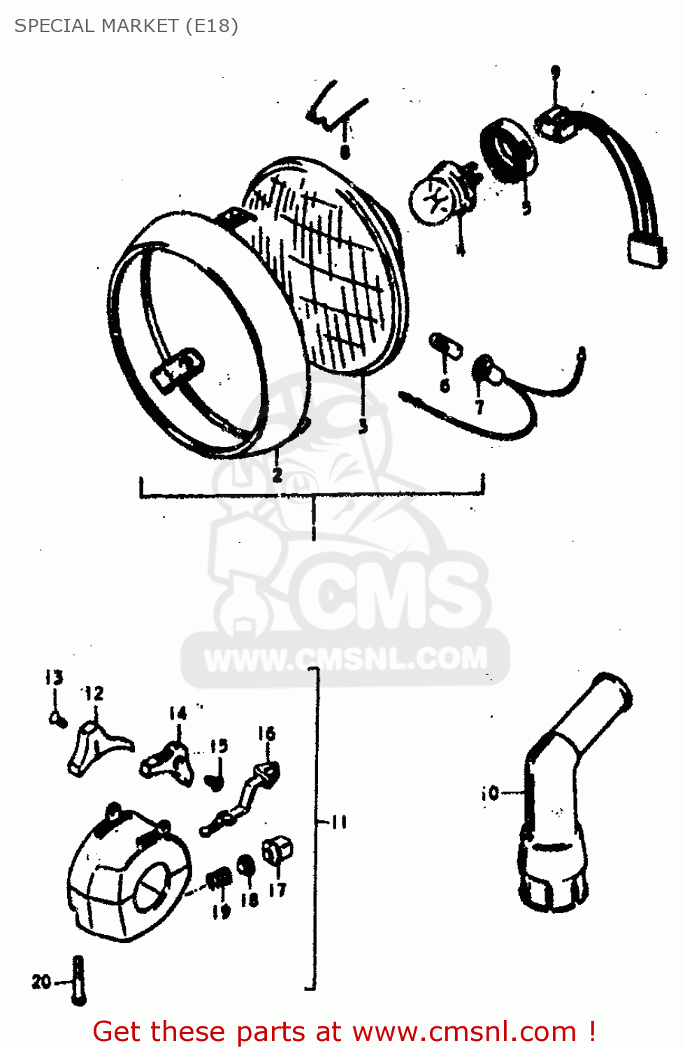 SPECIAL MARKET (E18) GS400 1979 (N) (E01 E02 E04 E17 E18 E21 E22 E24 E25 E30 E34 E39)