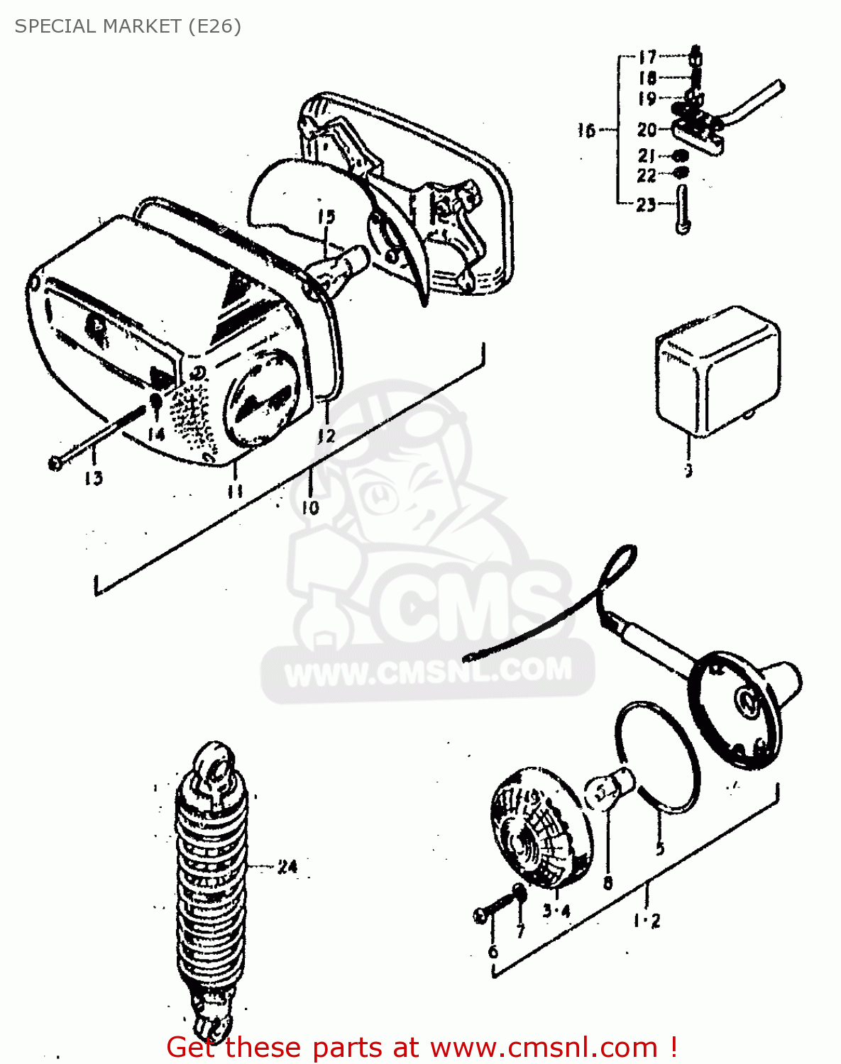 SPECIAL MARKET (E26) GS400 1979 (N) (E01 E02 E04 E17 E18 E21 E22 E24 E25 E30 E34 E39)