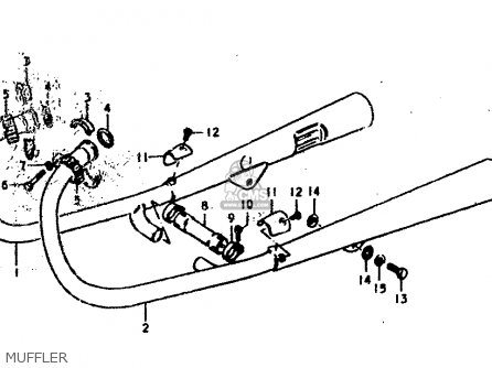 MUFFLER - GS400 1979 (N) (E01 E02 E04 E17 E18 E21 E22 E24 E25 E30 E34 E39)