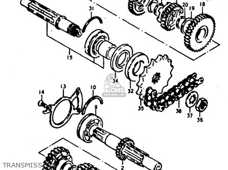 TRANSMISSION - GS400 1979 (N) (E01 E02 E04 E17 E18 E21 E22 E24 E25 E30 E34 E39)