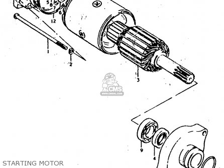 STARTING MOTOR - GS400 1979 (N) (E01 E02 E04 E17 E18 E21 E22 E24 E25 E30 E34 E39)