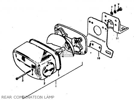 REAR COMBINATION LAMP - GS400 1979 (N) (E01 E02 E04 E17 E18 E21 E22 E24 E25 E30 E34 E39)