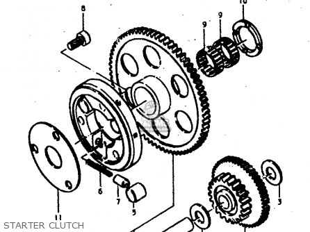 STARTER CLUTCH - GS400 1979 (N) (E01 E02 E04 E17 E18 E21 E22 E24 E25 E30 E34 E39)