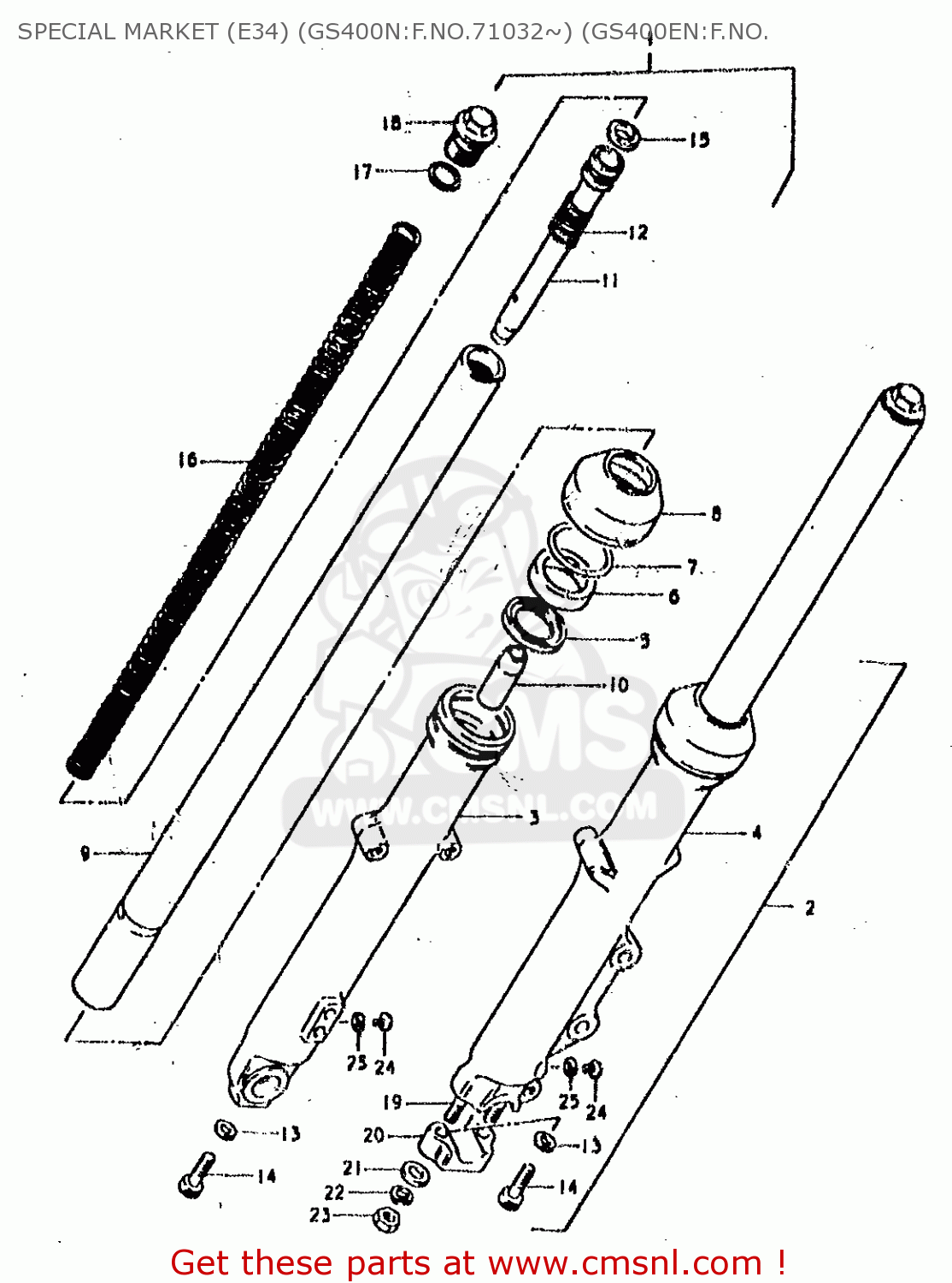 SPECIAL MARKET (E34) (GS400N:F.NO.71032~) (GS400EN:F.NO. GS400E 1978 (C) (E01 E02 E04 E17 E18 E21 E22 E24 E25 E30 E34 E39