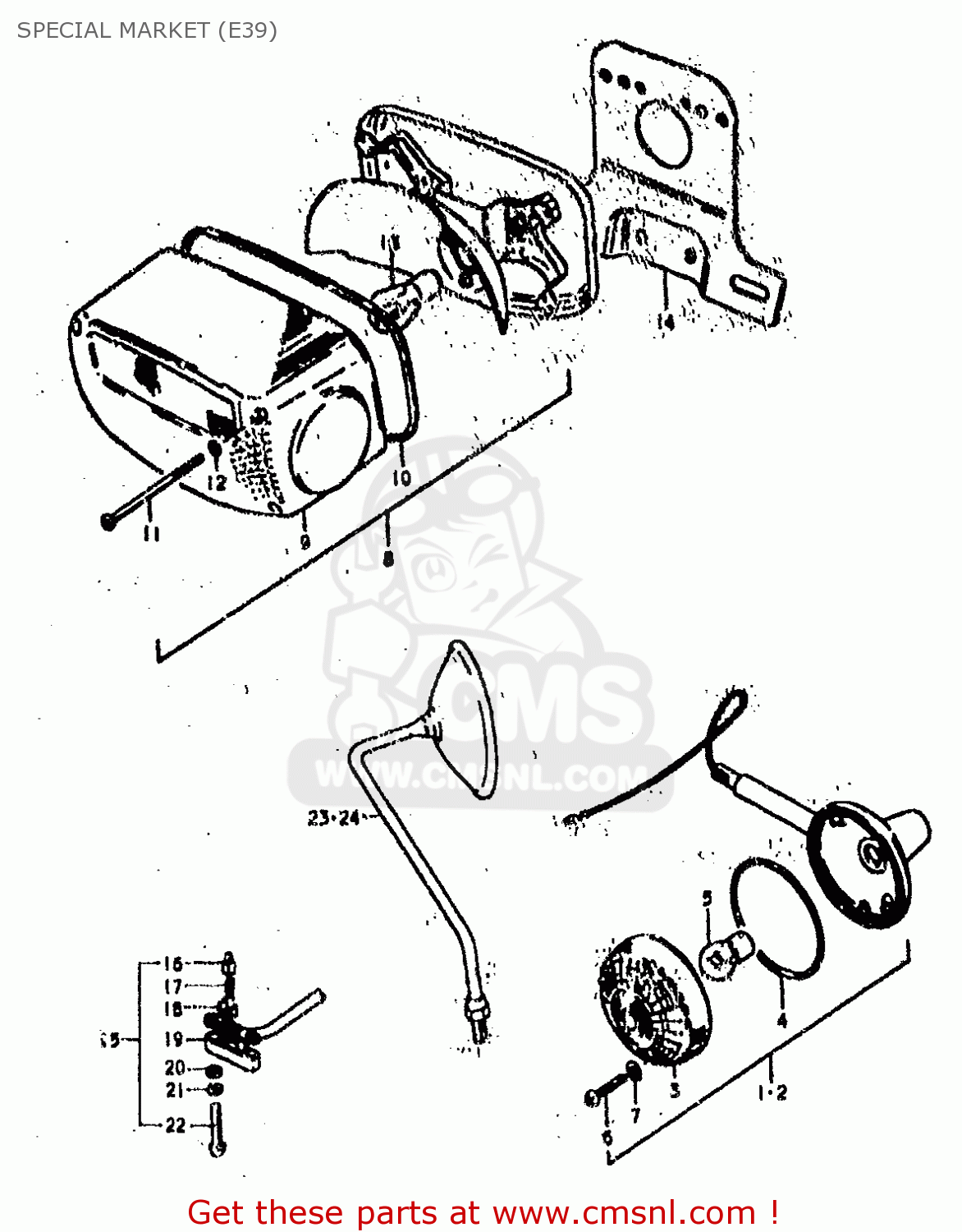 SPECIAL MARKET (E39) GS400E 1978 (C) (E01 E02 E04 E17 E18 E21 E22 E24 E25 E30 E34 E39