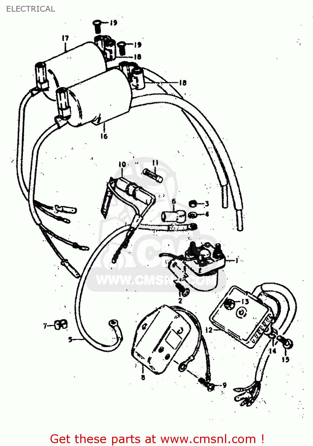 ELECTRICAL GS400E 1978 (C) (E01 E02 E04 E17 E18 E21 E22 E24 E25 E30 E34 E39