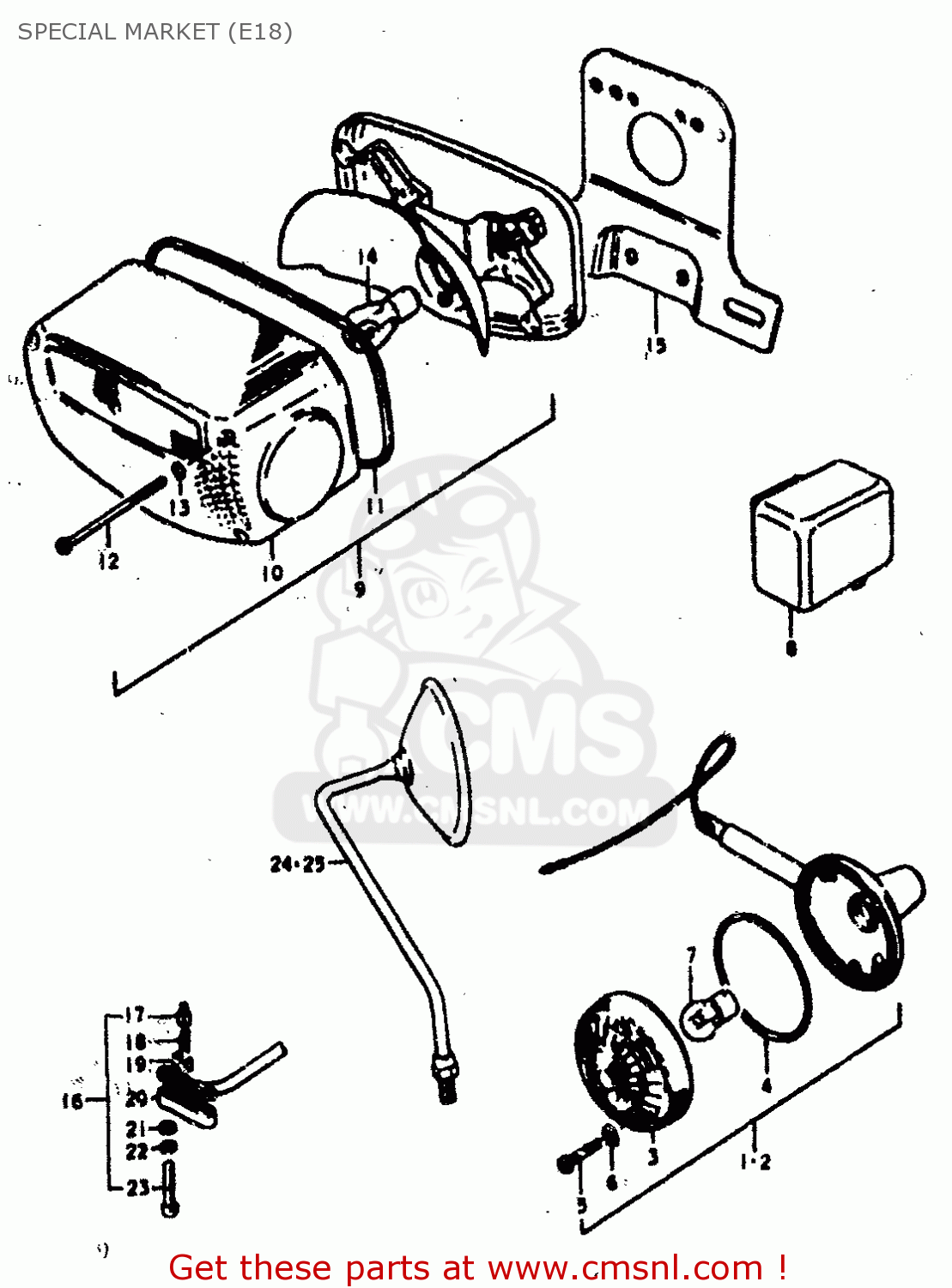 SPECIAL MARKET (E18) GS400E 1978 (C) (E01 E02 E04 E17 E18 E21 E22 E24 E25 E30 E34 E39