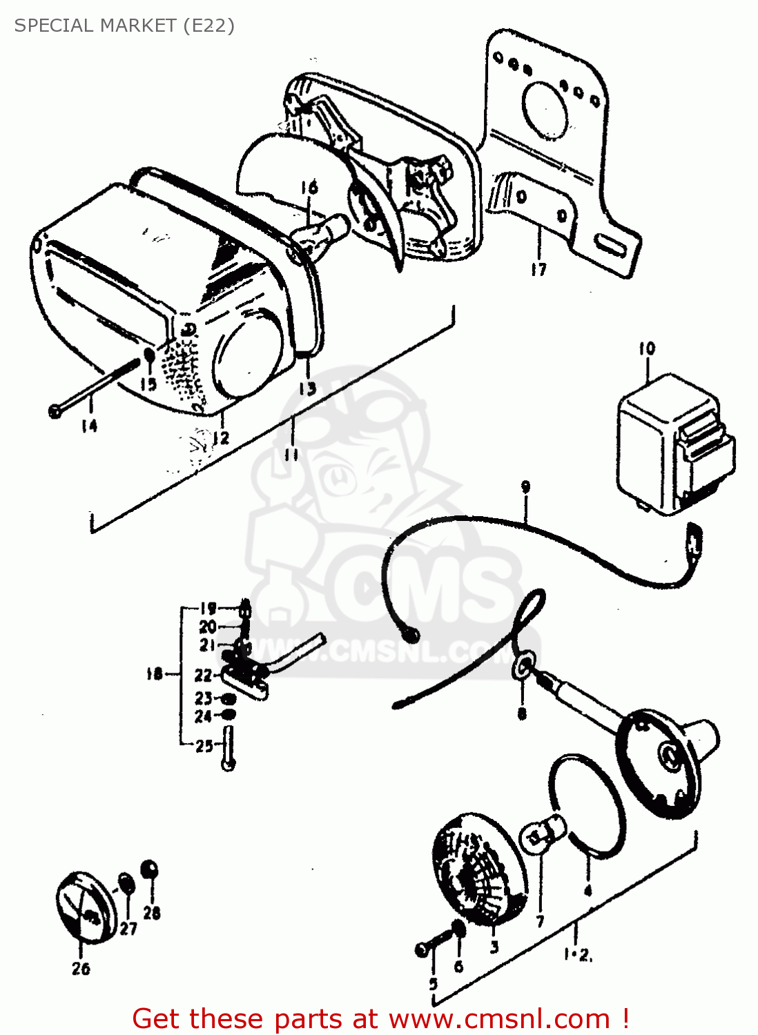 SPECIAL MARKET (E22) GS400E 1978 (C) (E01 E02 E04 E17 E18 E21 E22 E24 E25 E30 E34 E39