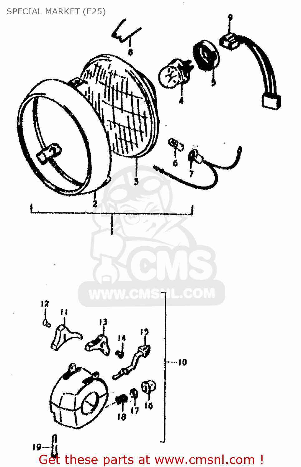 SPECIAL MARKET (E25) GS400E 1978 (C) (E01 E02 E04 E17 E18 E21 E22 E24 E25 E30 E34 E39
