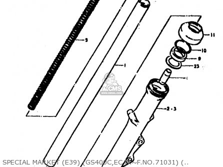 SPECIAL MARKET (E39) (GS400C,EC,N:~F.NO.71031) (GS400EN: - GS400E 1978 (C) (E01 E02 E04 E17 E18 E21 E22 E24 E25 E30 E34 E39