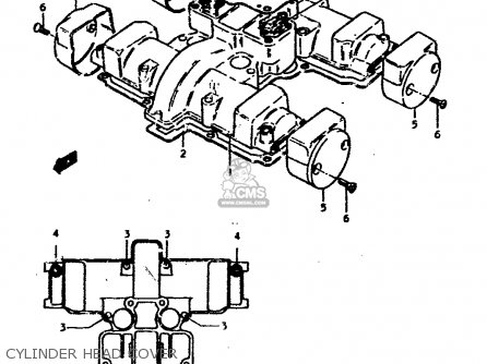 CYLINDER HEAD COVER - GS400E 1978 (C) (E01 E02 E04 E17 E18 E21 E22 E24 E25 E30 E34 E39