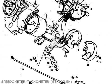 SPEEDOMETER-TACHOMETER (GS400N,EN) - GS400E 1978 (C) (E01 E02 E04 E17 E18 E21 E22 E24 E25 E30 E34 E39