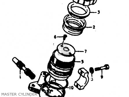 MASTER CYLINDER - GS400E 1978 (C) (E01 E02 E04 E17 E18 E21 E22 E24 E25 E30 E34 E39