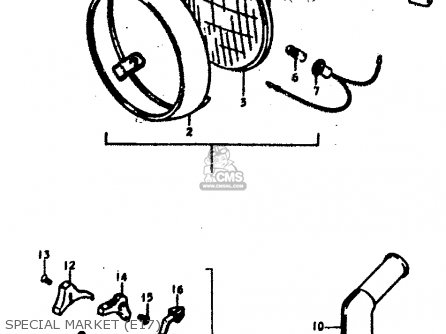 SPECIAL MARKET (E17) - GS400E 1978 (C) (E01 E02 E04 E17 E18 E21 E22 E24 E25 E30 E34 E39