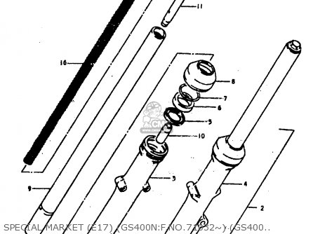 SPECIAL MARKET (E17) (GS400N:F.NO.71032~) (GS400EN:F.NO.5045 - GS400E 1978 (C) (E01 E02 E04 E17 E18 E21 E22 E24 E25 E30 E34 E39