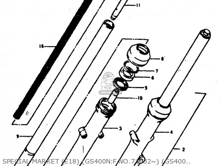 SPECIAL MARKET (E18) (GS400N:F.NO.71032~) (GS400EN:F.NO. - GS400E 1978 (C) (E01 E02 E04 E17 E18 E21 E22 E24 E25 E30 E34 E39