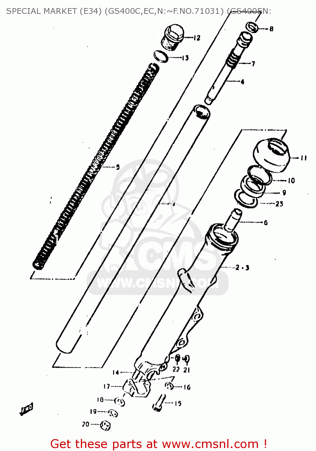 SPECIAL MARKET (E34) (GS400C,EC,N:~F.NO.71031) (GS400EN: GS400E 1979 (N) (E01 E02 E04 E17 E18 E21 E22 E24 E25 E30 E34 E39