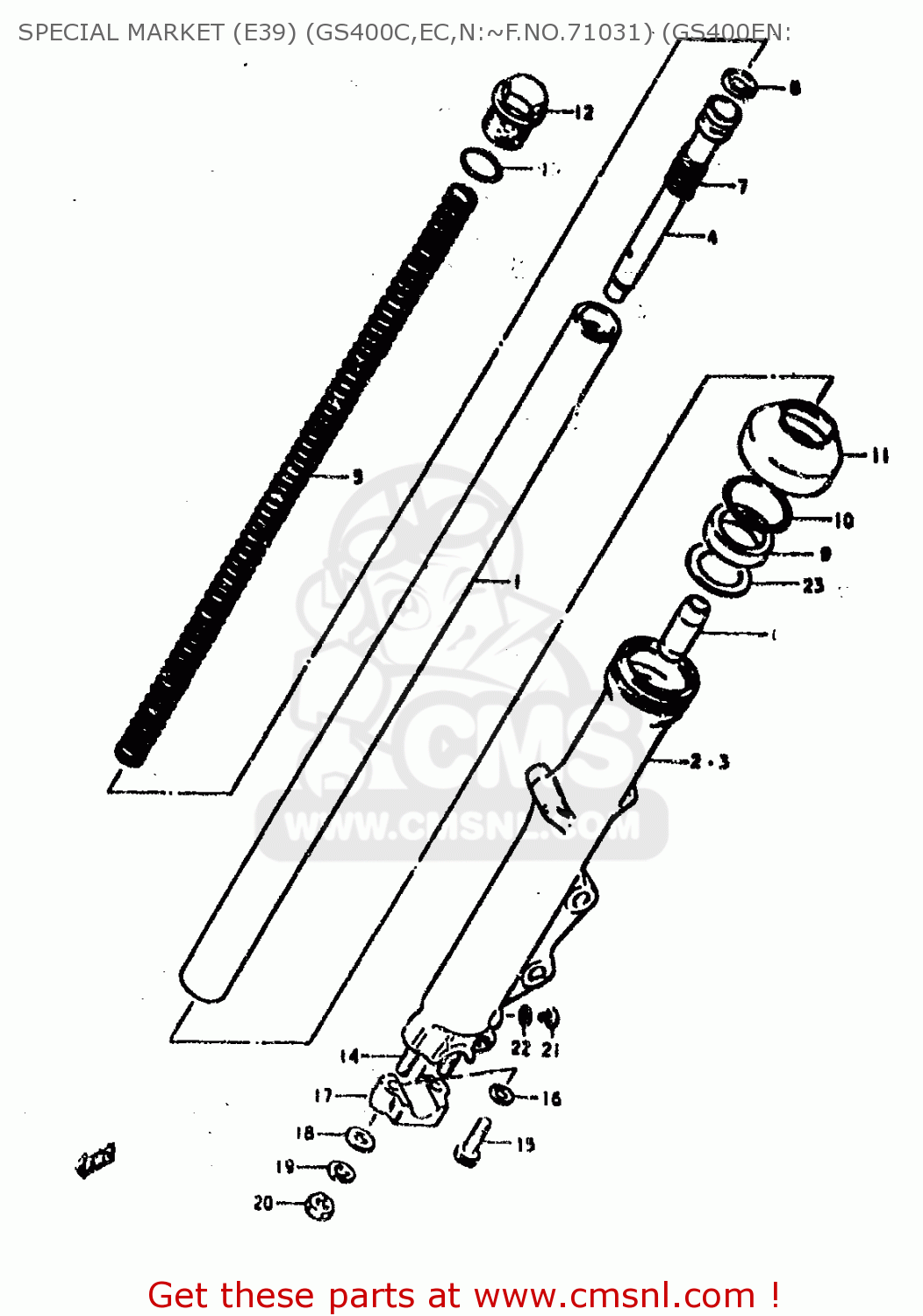 SPECIAL MARKET (E39) (GS400C,EC,N:~F.NO.71031) (GS400EN: GS400E 1979 (N) (E01 E02 E04 E17 E18 E21 E22 E24 E25 E30 E34 E39