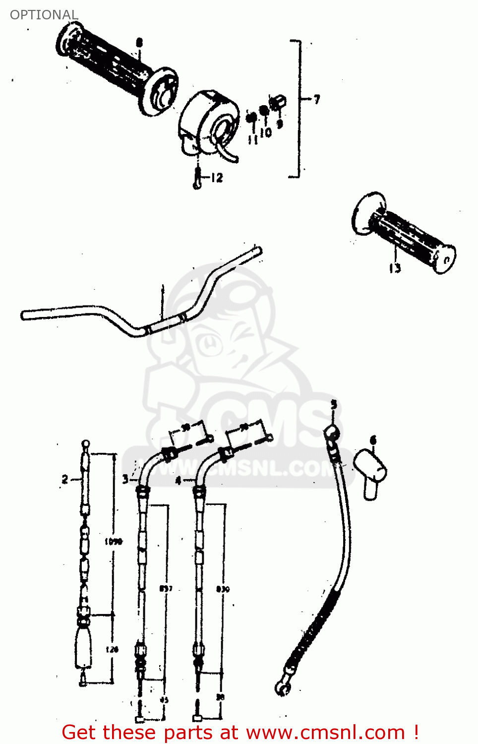 OPTIONAL GS400E 1979 (N) (E01 E02 E04 E17 E18 E21 E22 E24 E25 E30 E34 E39
