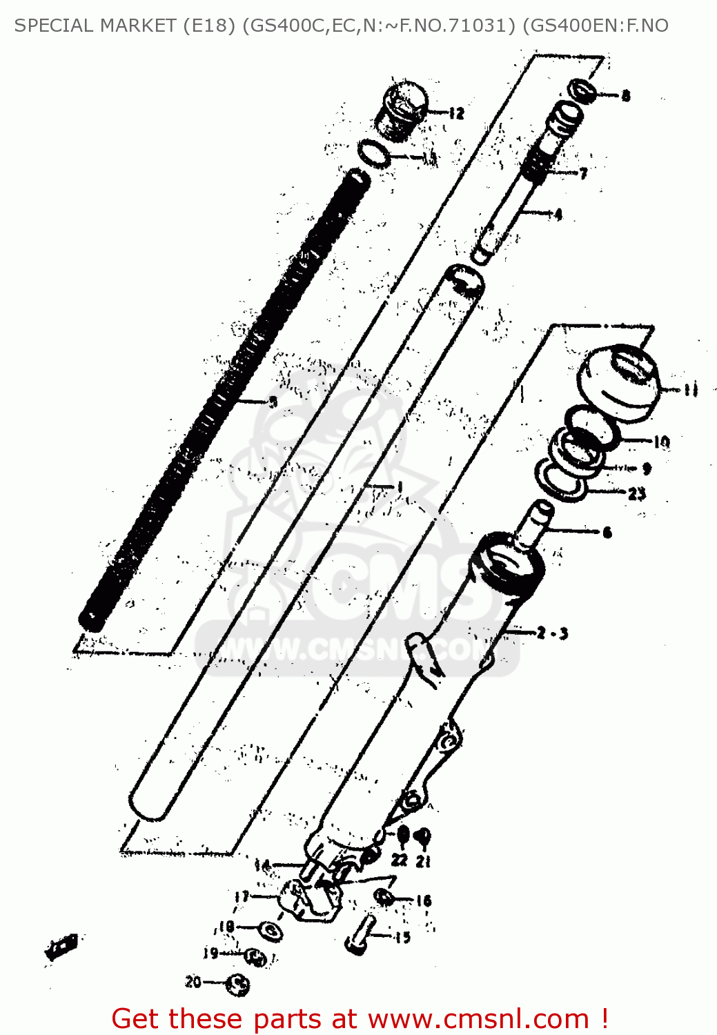 SPECIAL MARKET (E18) (GS400C,EC,N:~F.NO.71031) (GS400EN:F.NO GS400E 1979 (N) (E01 E02 E04 E17 E18 E21 E22 E24 E25 E30 E34 E39