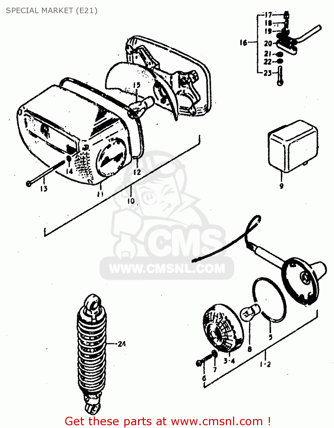 SPECIAL MARKET (E21) GS400E 1979 (N) (E01 E02 E04 E17 E18 E21 E22 E24 E25 E30 E34 E39