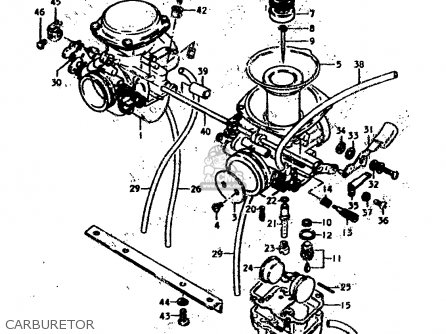 CARBURETOR - GS400E 1979 (N) (E01 E02 E04 E17 E18 E21 E22 E24 E25 E30 E34 E39