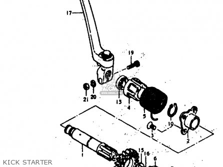 KICK STARTER - GS400E 1979 (N) (E01 E02 E04 E17 E18 E21 E22 E24 E25 E30 E34 E39