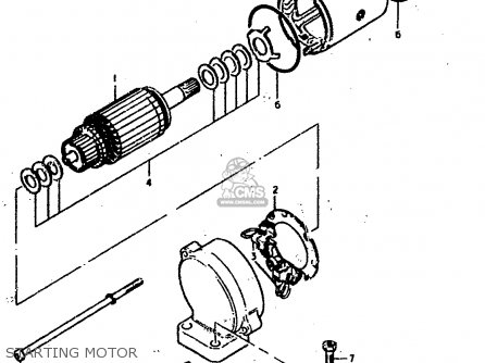 STARTING MOTOR - GS400E 1979 (N) (E01 E02 E04 E17 E18 E21 E22 E24 E25 E30 E34 E39