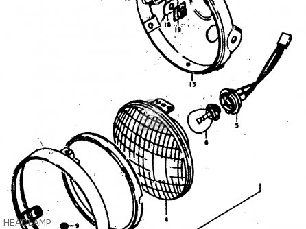 HEADLAMP - GS400E 1979 (N) (E01 E02 E04 E17 E18 E21 E22 E24 E25 E30 E34 E39