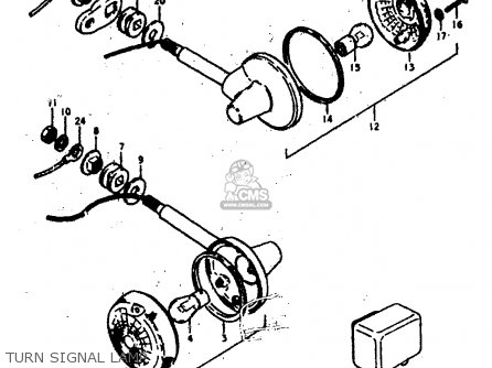 TURN SIGNAL LAMP - GS400E 1979 (N) (E01 E02 E04 E17 E18 E21 E22 E24 E25 E30 E34 E39