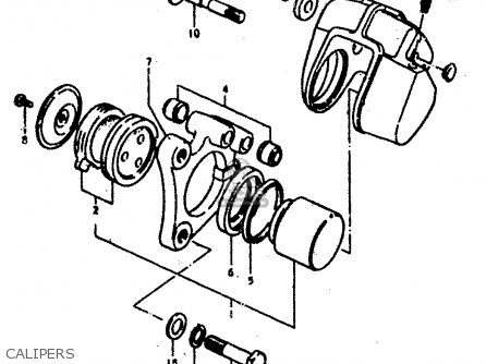 CALIPERS - GS400E 1979 (N) (E01 E02 E04 E17 E18 E21 E22 E24 E25 E30 E34 E39
