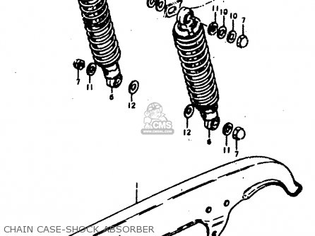 CHAIN CASE-SHOCK ABSORBER - GS400E 1979 (N) (E01 E02 E04 E17 E18 E21 E22 E24 E25 E30 E34 E39