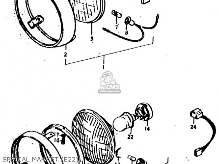 SPECIAL MARKET (E22) - GS400E 1979 (N) (E01 E02 E04 E17 E18 E21 E22 E24 E25 E30 E34 E39