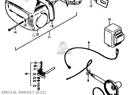 SPECIAL MARKET (E22) - GS400E 1979 (N) (E01 E02 E04 E17 E18 E21 E22 E24 E25 E30 E34 E39
