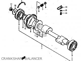 CRANKSHAFT BALANCER - GS400E 1979 (N) (E01 E02 E04 E17 E18 E21 E22 E24 E25 E30 E34 E39
