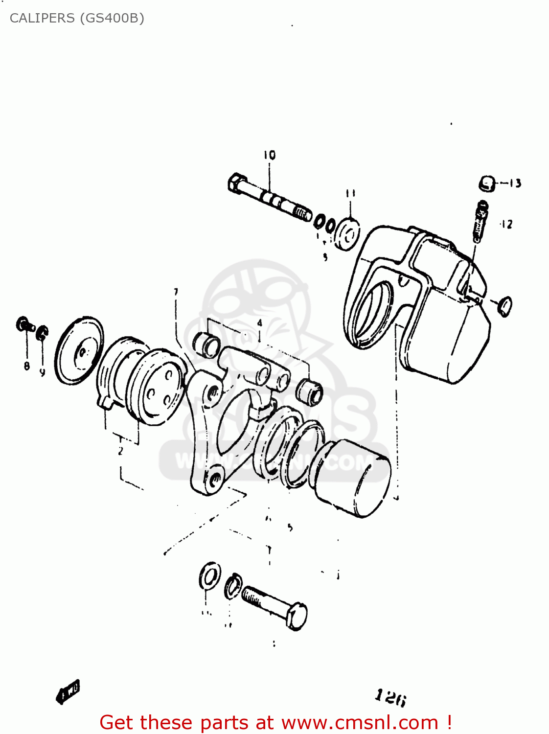 CALIPERS (GS400B) GS400X 1977 (B) USA (E03)