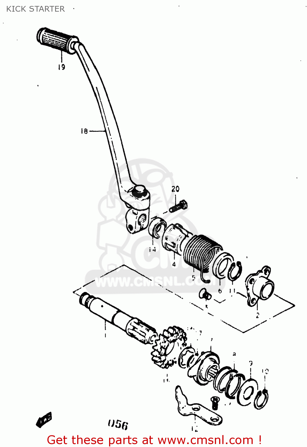 KICK STARTER GS400X 1977 (B) USA (E03)