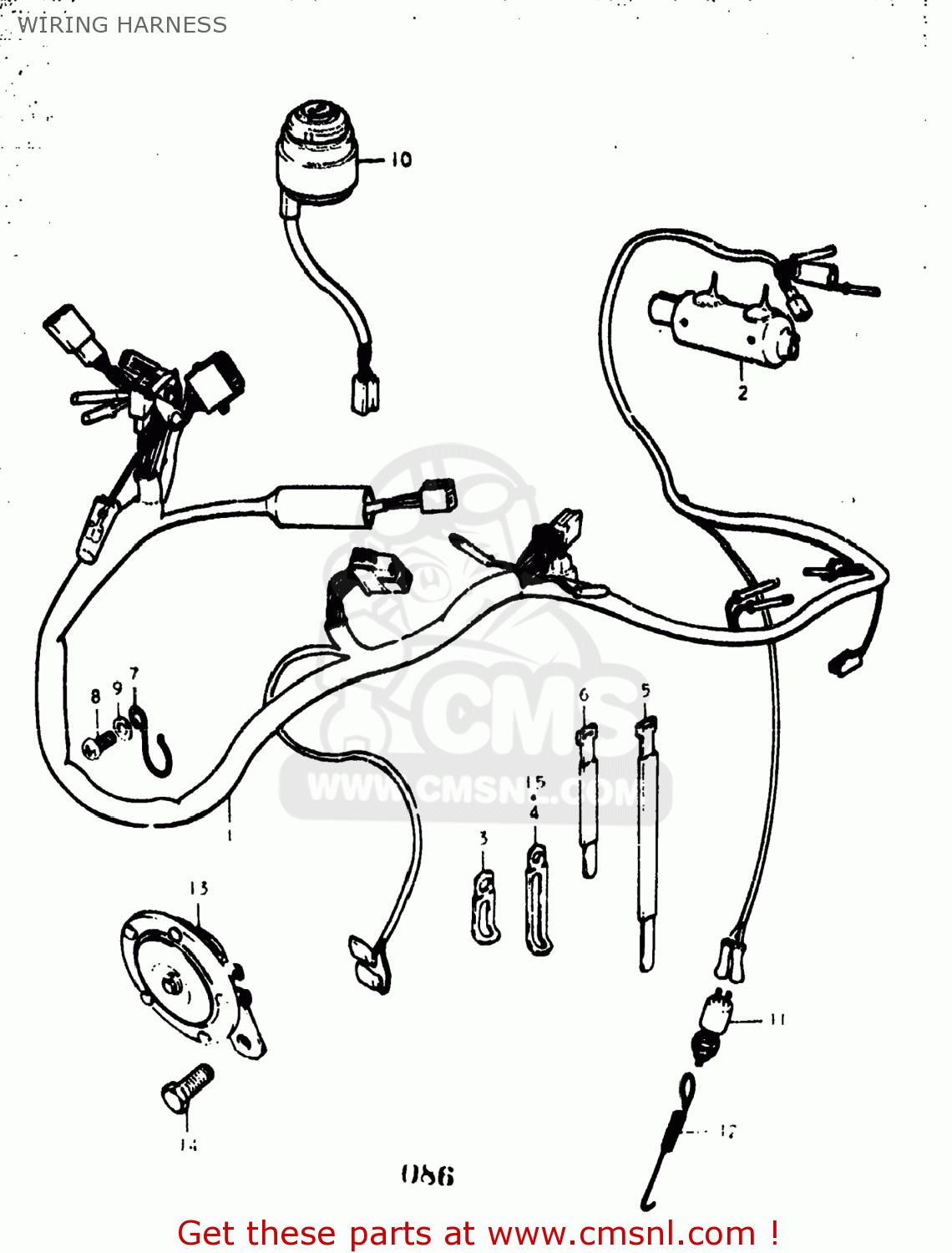 WIRING HARNESS GS400X 1977 (B) USA (E03)