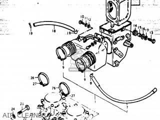 AIR CLEANER - GS400X 1977 (B) USA (E03)