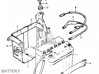BATTERY - GS400X 1977 (B) USA (E03)