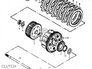 CLUTCH - GS400X 1977 (B) USA (E03)