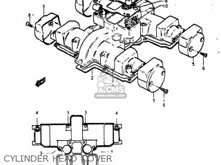 CYLINDER HEAD COVER - GS400X 1977 (B) USA (E03)