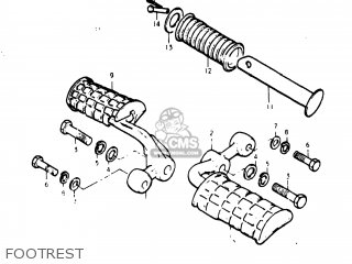FOOTREST - GS400X 1977 (B) USA (E03)