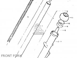 FRONT FORK - GS400X 1977 (B) USA (E03)