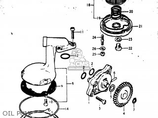 OIL PUMP - GS400X 1977 (B) USA (E03)