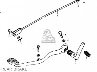 REAR BRAKE - GS400X 1977 (B) USA (E03)