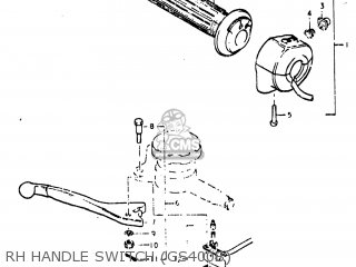 RH HANDLE SWITCH (GS400B) - GS400X 1977 (B) USA (E03)