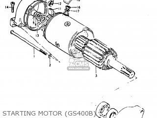 STARTING MOTOR (GS400B) - GS400X 1977 (B) USA (E03)
