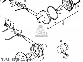 TURN SIGNAL LAMP - GS400X 1977 (B) USA (E03)